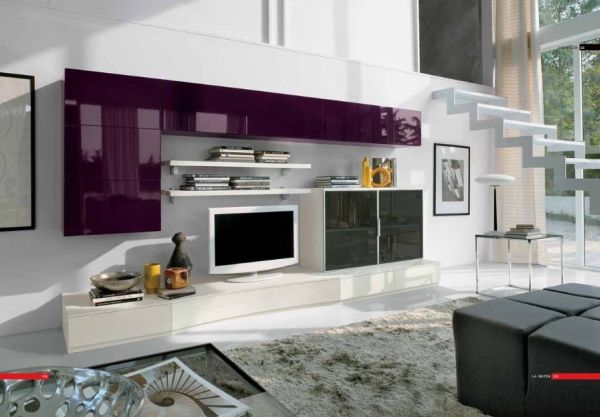 Bono Design olasz nappali bútorok magasfényű lila