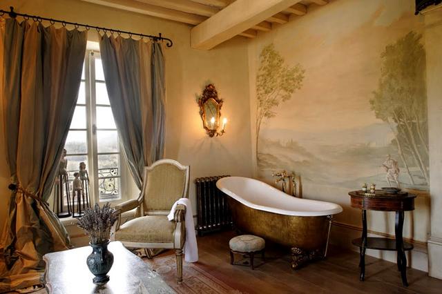 Barokk fürdőszoba lábaskád