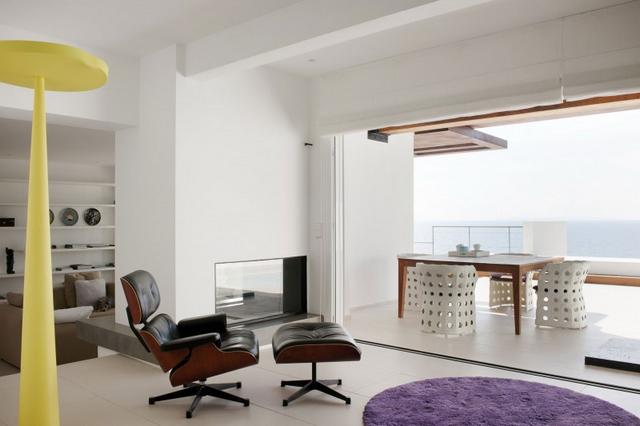 Eames lounge szék mediterrán villa