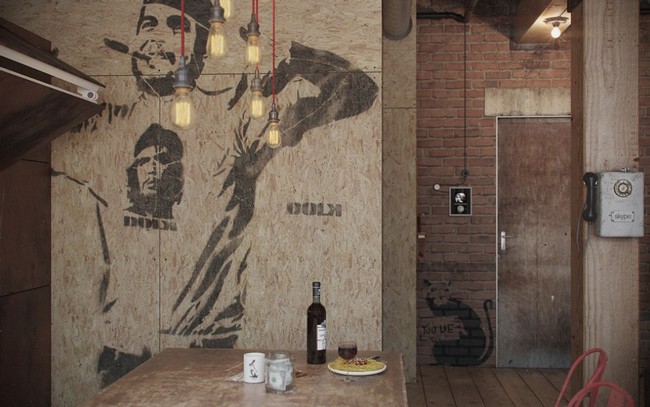 Che Guevara a szivarozó kommunista orosz loft design