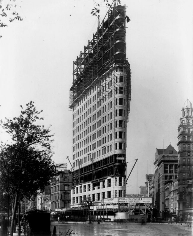Flatiron Building építése New York 1902