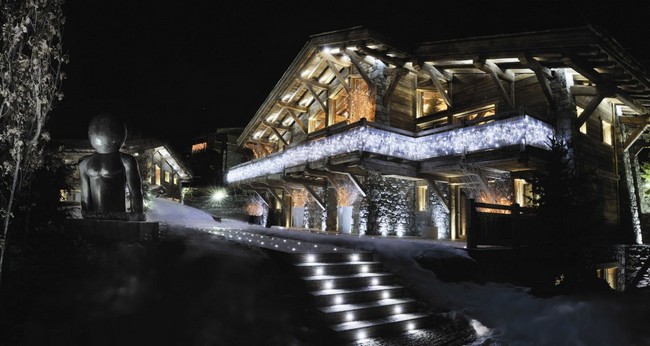 Chalet Brickell: téli nyaraló külső világítás