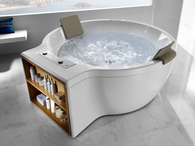 FürdÅszobai design csemege roca circular hidromasszázs kád