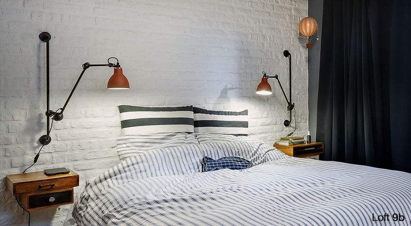 Ãriási lakberendezési ötletek egy kis alapterületű tetÅtéri loft ... Hálószoba olvasólámpa