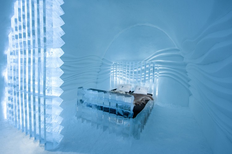 Jéghotel design szállodai szoba