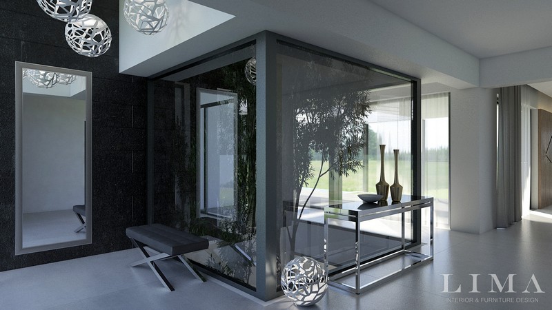 Soproni családi ház előtér Lima Design 