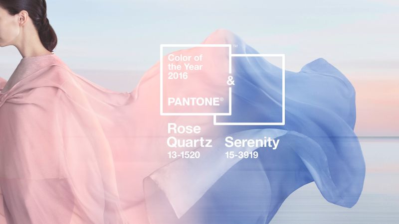 Rose Quartz és Serenity Blue Pantone 2016 színek