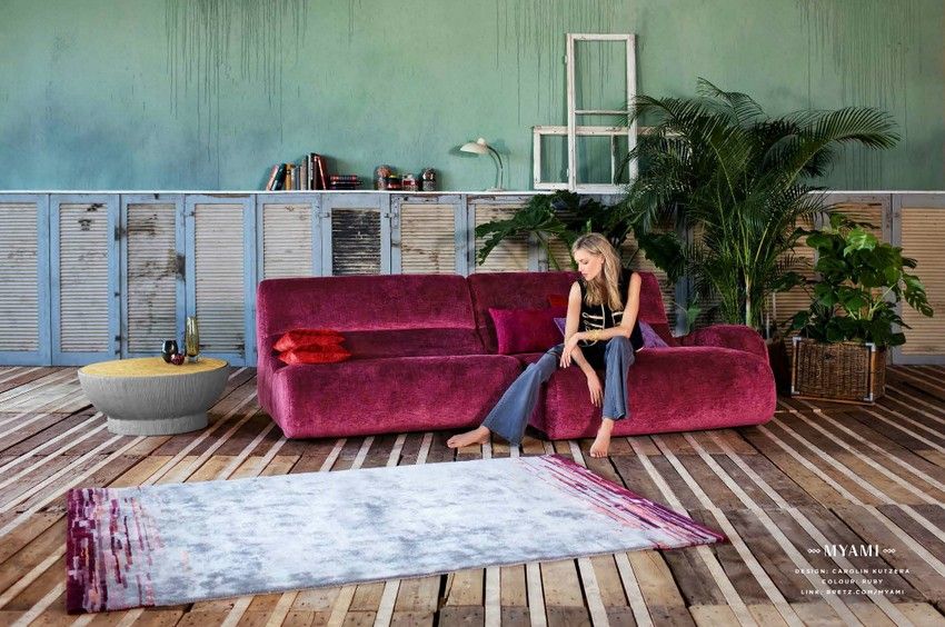 Bretz Myami kanapé lilásbordó