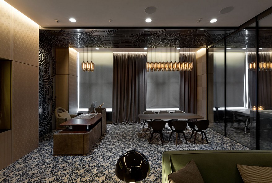 A YOD Design tervezésében luxus iroda vezetői bútorok