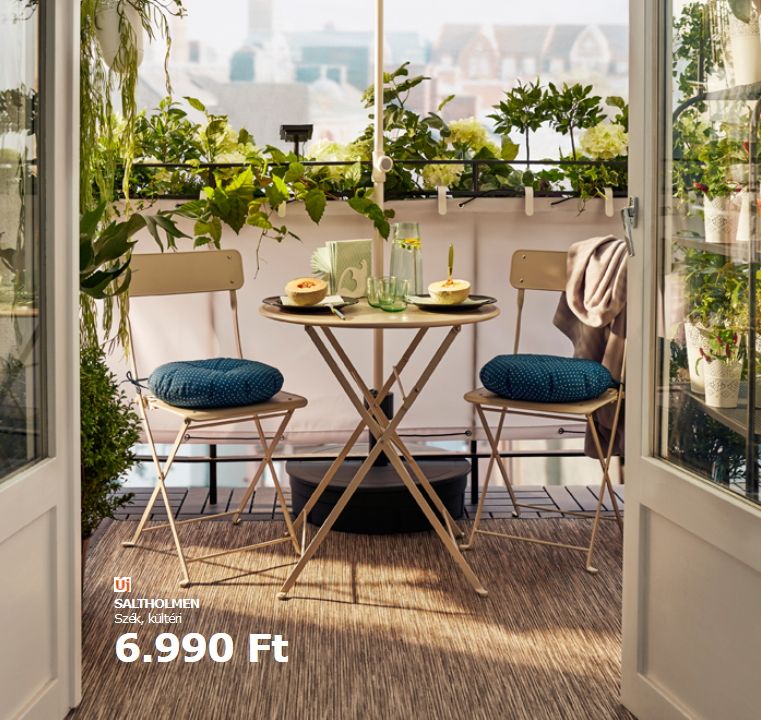 Összecsukható Ikea szék erkélyre