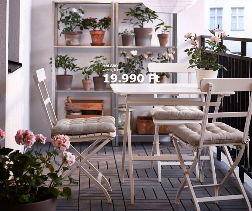 2017-es IKEA kültéri bútorok kertbe, teraszra, erkélyre