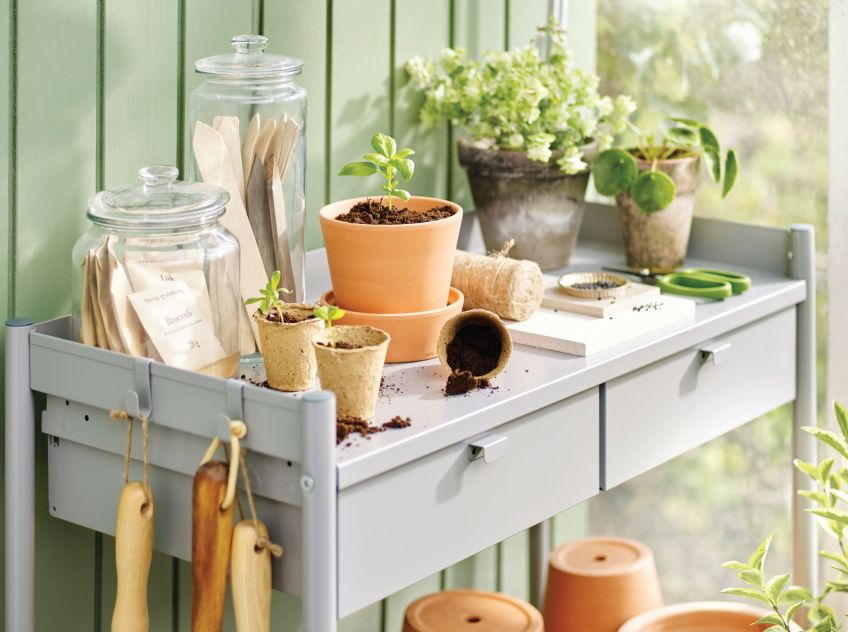 Ikea kis asztal növények ültetéséhez