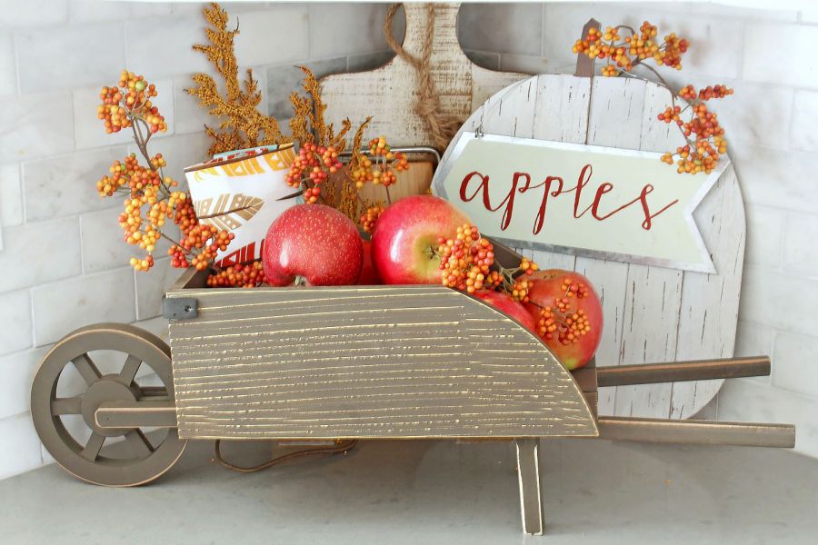 Őszi alma dekoráció 
