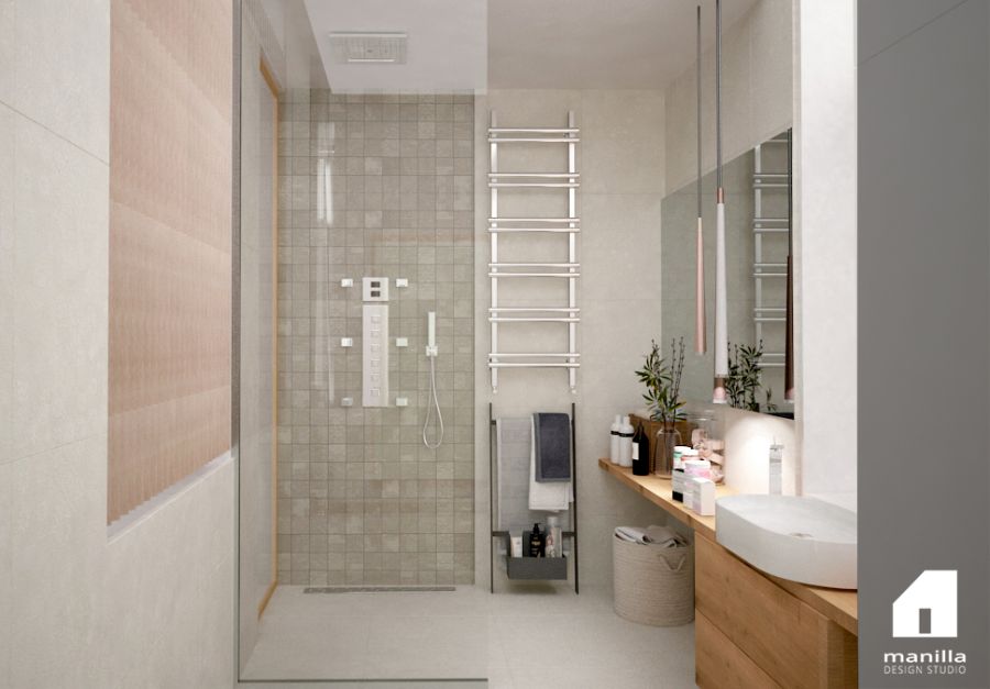 Kifinomult fürdőszoba design