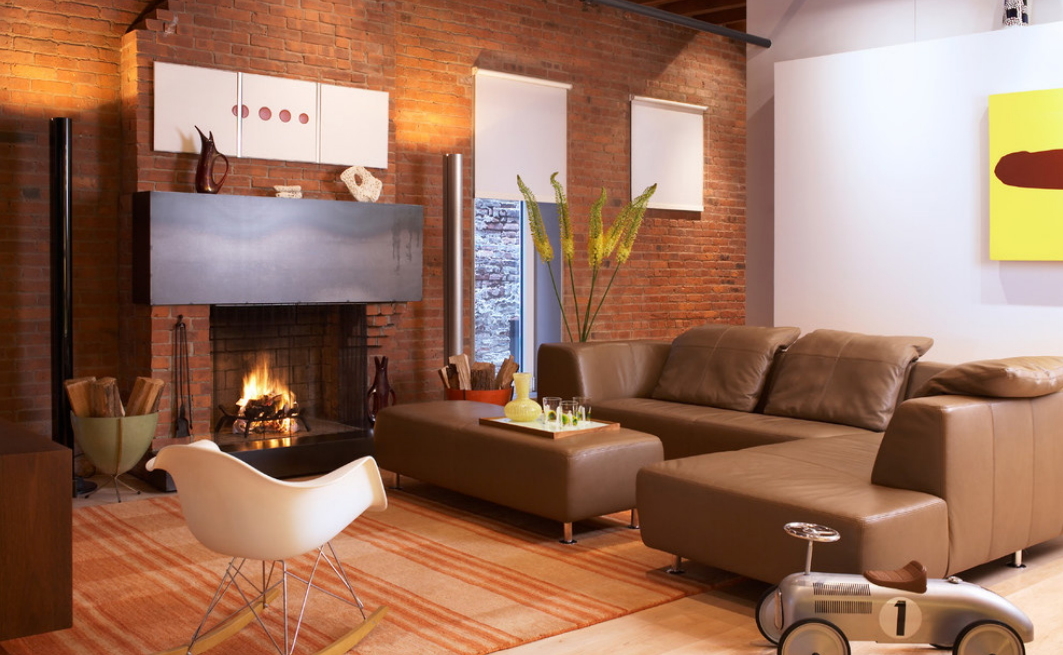 Meleg hatású otthonos nappali modern bútorokkal
