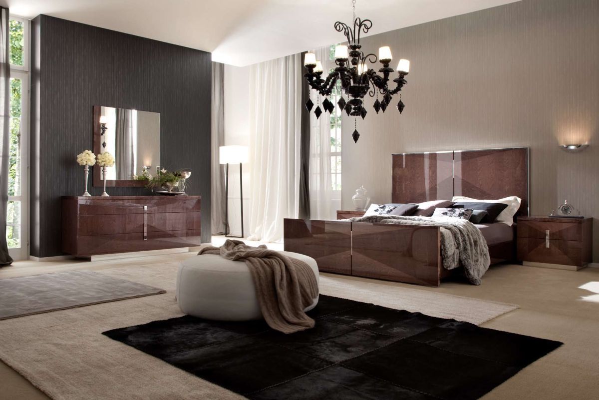 Art deco hatású modern luxus hálószoba