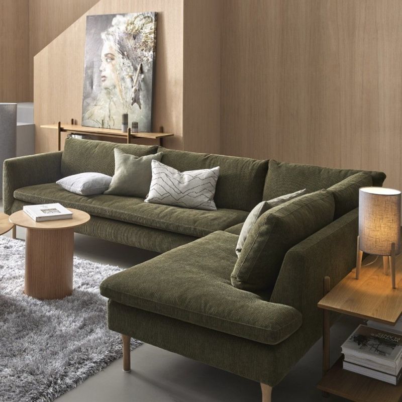 Zöld bársony kanapé - IDdesign