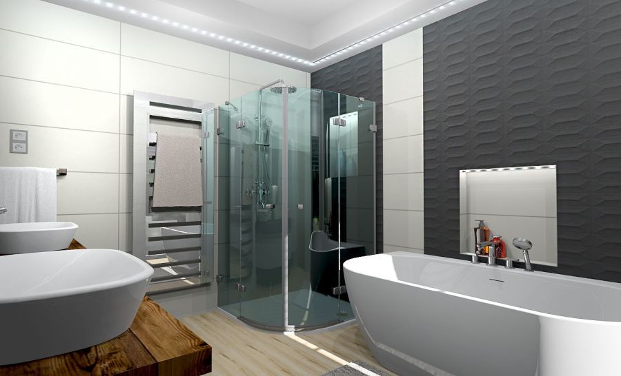 Modern fürdőszoba Lia Design