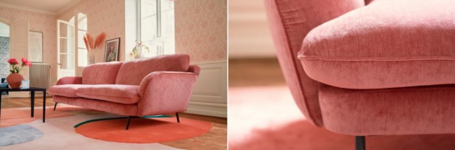 Rózsaszínű Sits kanapé