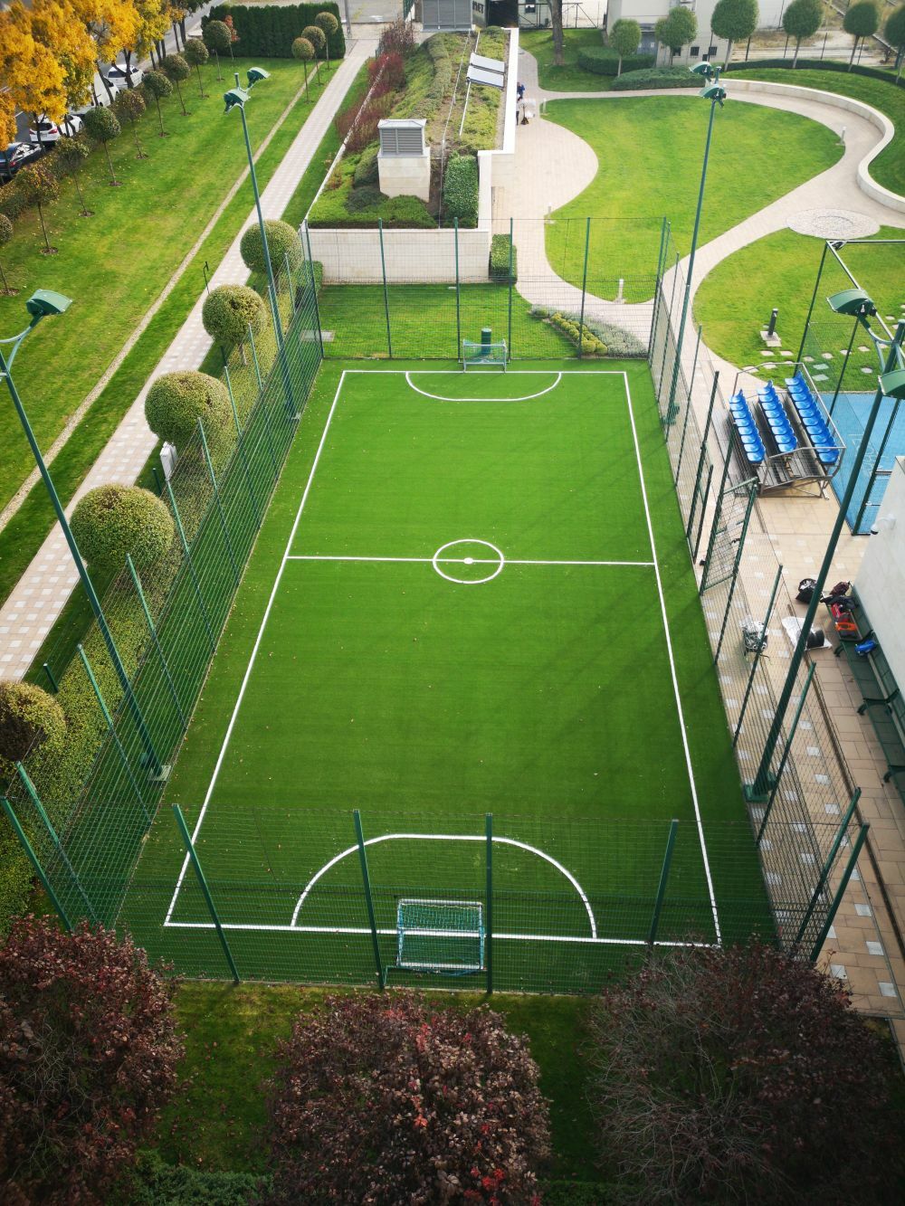 Holland Pázsit műfű focipálya borítása
