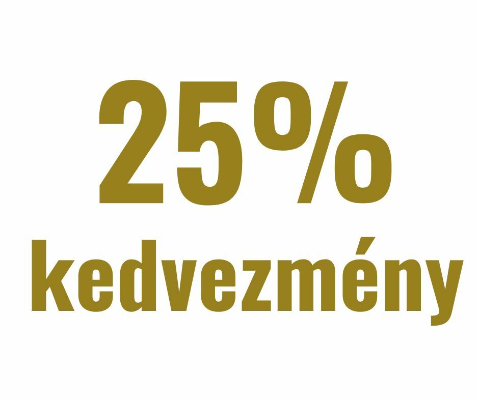 25% kedvezmény