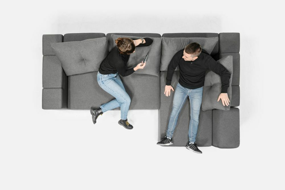 L-alakú kanapé