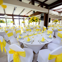 Esküvő sárga és fehér színekkel