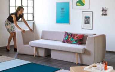 Sofista, az ülőgarnitúrává alakítható kanapé