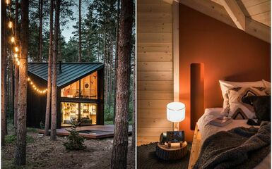 40 m2-es alapterületű csodás erdei házikó Lengyelországból