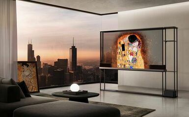 A világ első átlátszó, vezeték nélküli OLED tévéjét mutatja be az LG