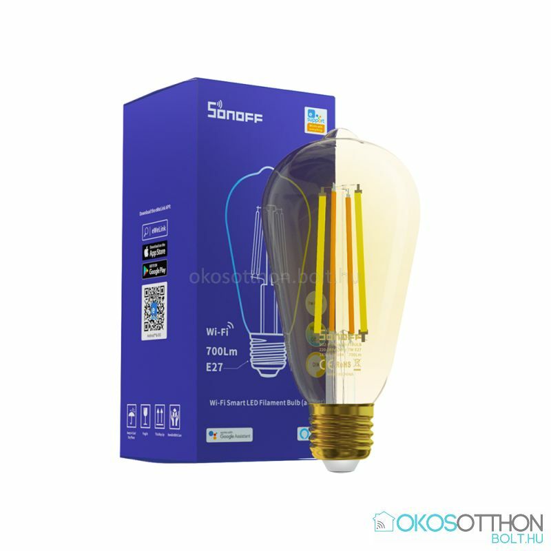 B02-F ST64 WiFi-s LED vintage okosizzó (E27 foglalathoz)