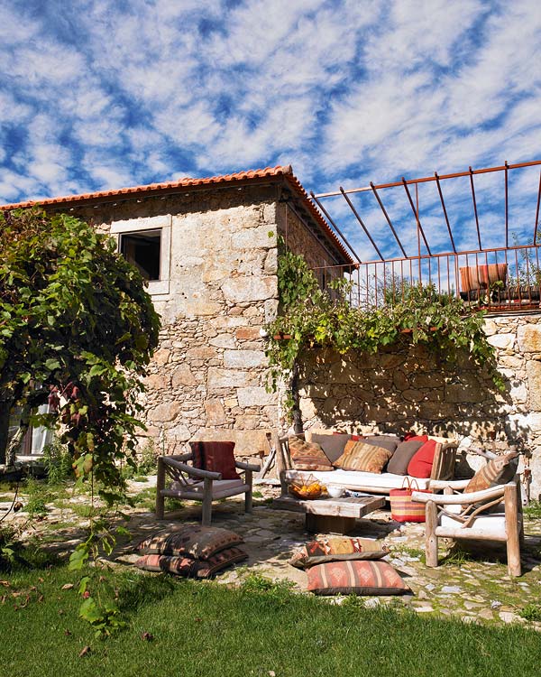 Mediterrán ház kerti bútorok