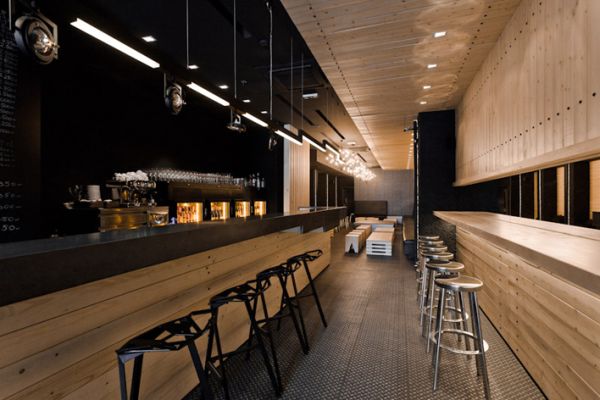 Sütő Interior Design borozó bárpult