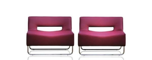 Design fotel rózsaszín