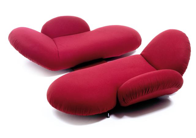 Hajtogatható kanapé piros 2
