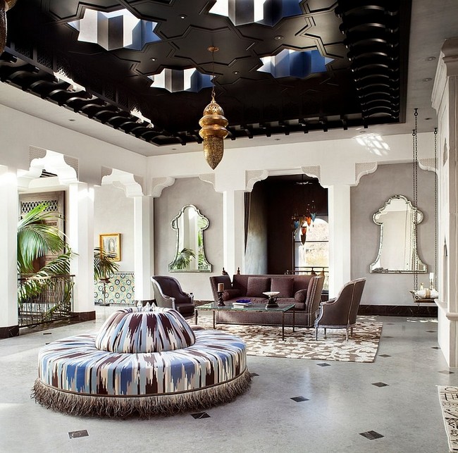 Marokkói stílusú nappali keleti lámpa