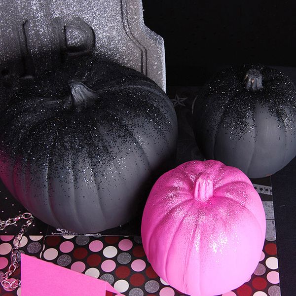 Fekete és rózsaszín sütőtök party dekoráció őszre