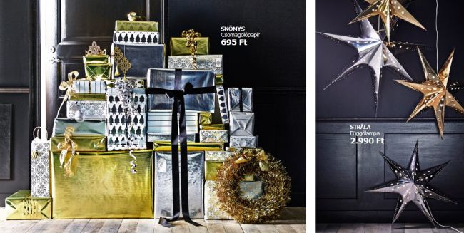 Karácsonyi csomagolópapírok Ikea