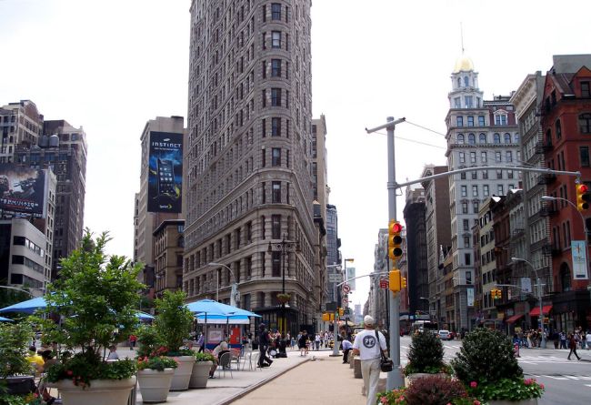 Flatiron Building New York nappal