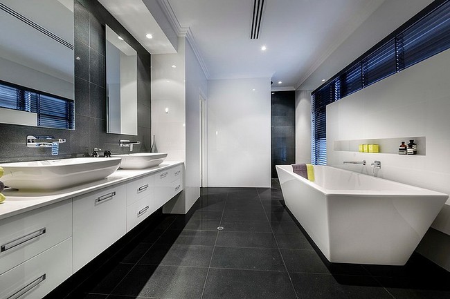 Modern fürdőszoba lakberendezés Ausztrália