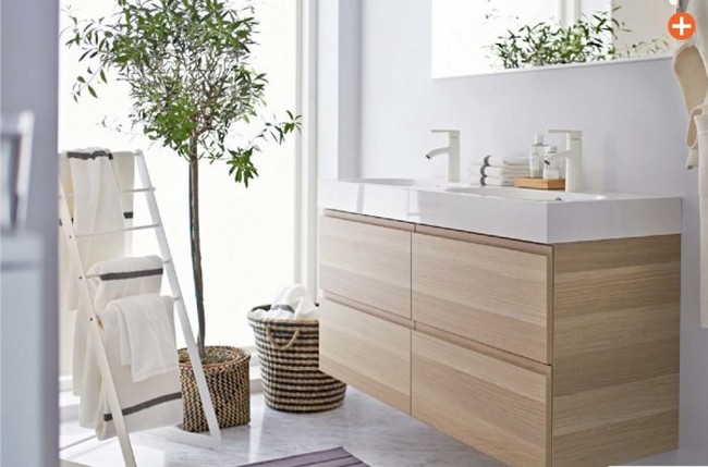 Új modern Ikea fürdőszoba szekrény 