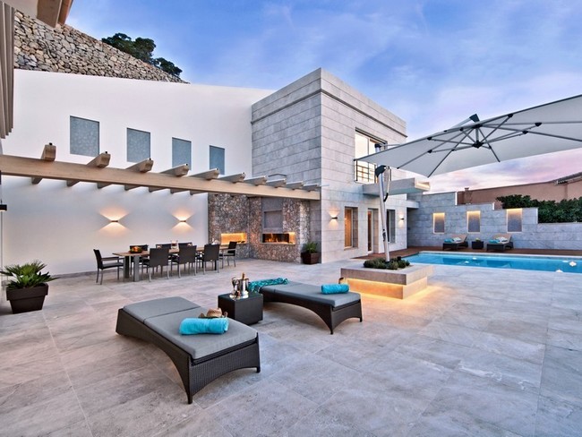 Luxus villa terasza Mallorca 