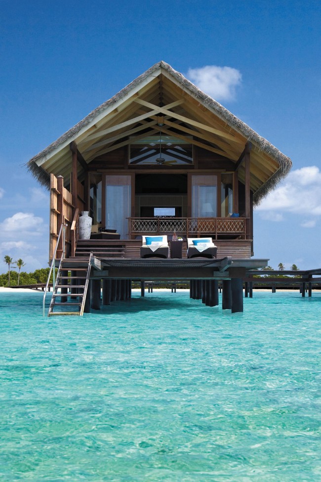 Luxus bungalow a tengerben