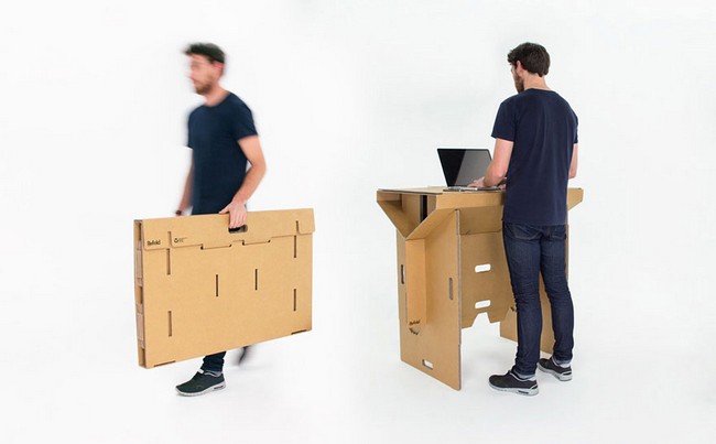 Könnyen szállítható karton papír bútor