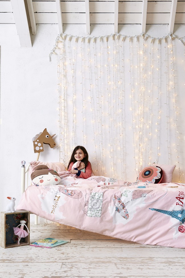 Rózsaszín lányos gyerekszobai ágyneműk