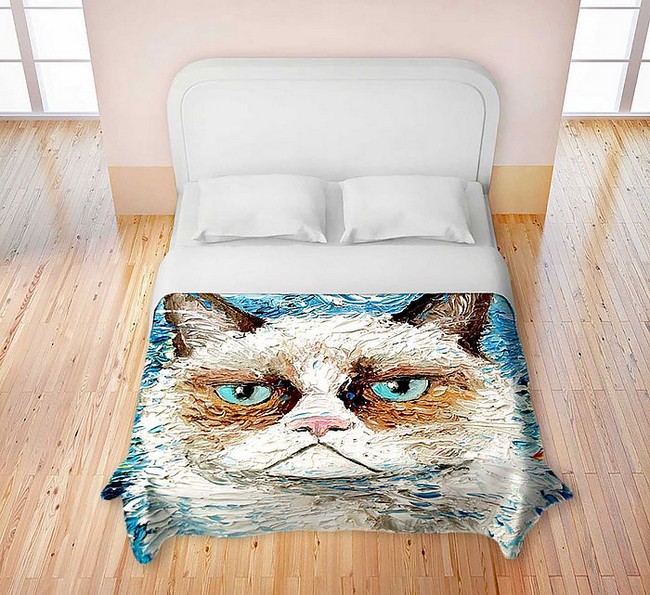Grumpy Cat ágynemű zsémbes macska