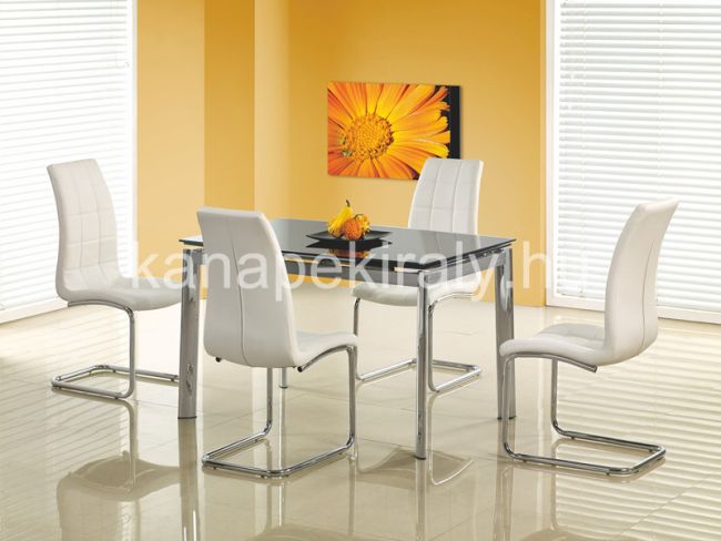 Fehér szánkótalpas szék