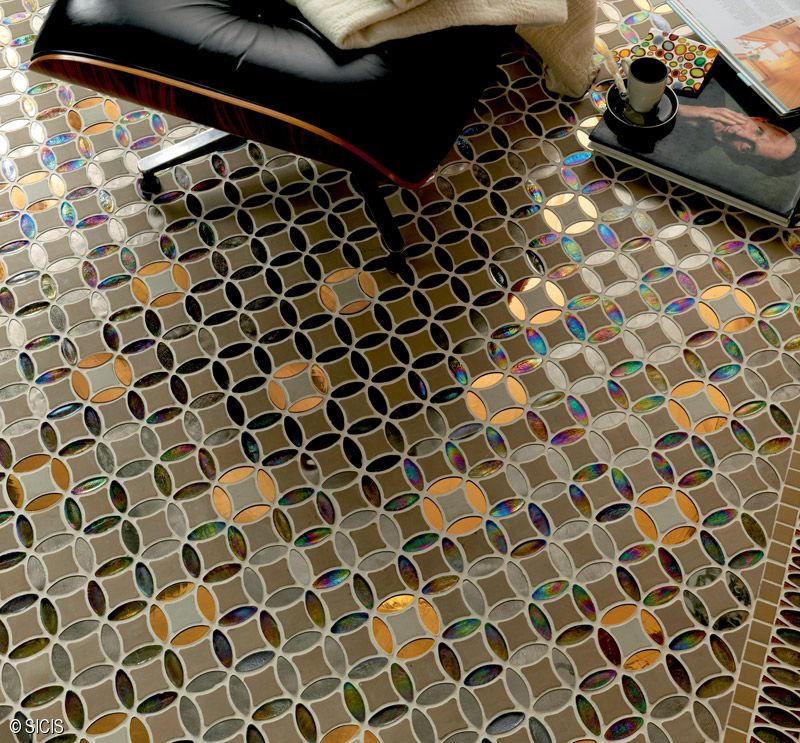 Sicis színes padlóburkolat mozaik