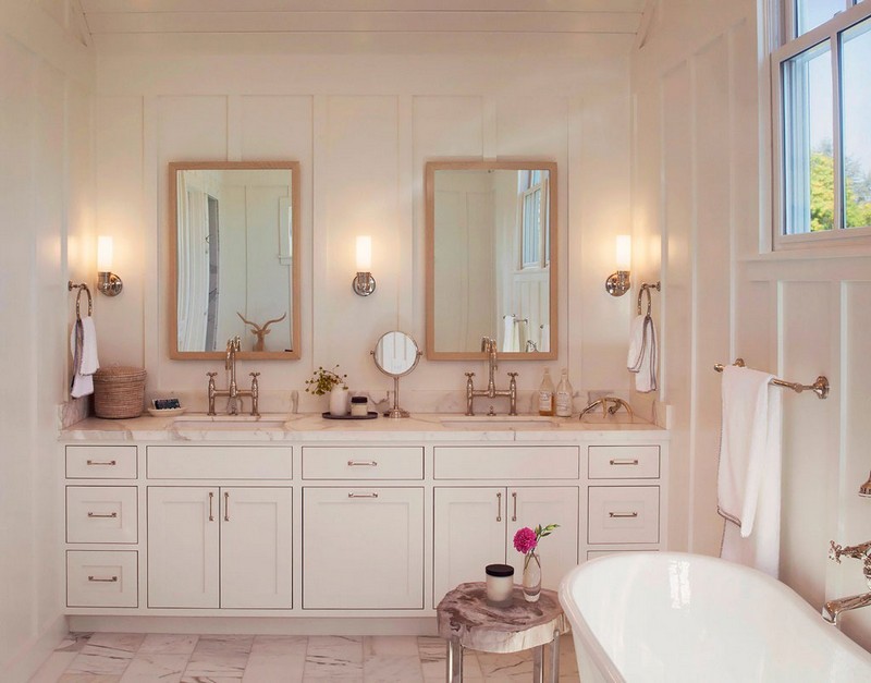 Vendég fürdőszoba romantikus, csajos stílus