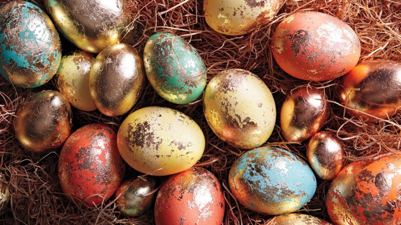 Festett húsvéti tojások